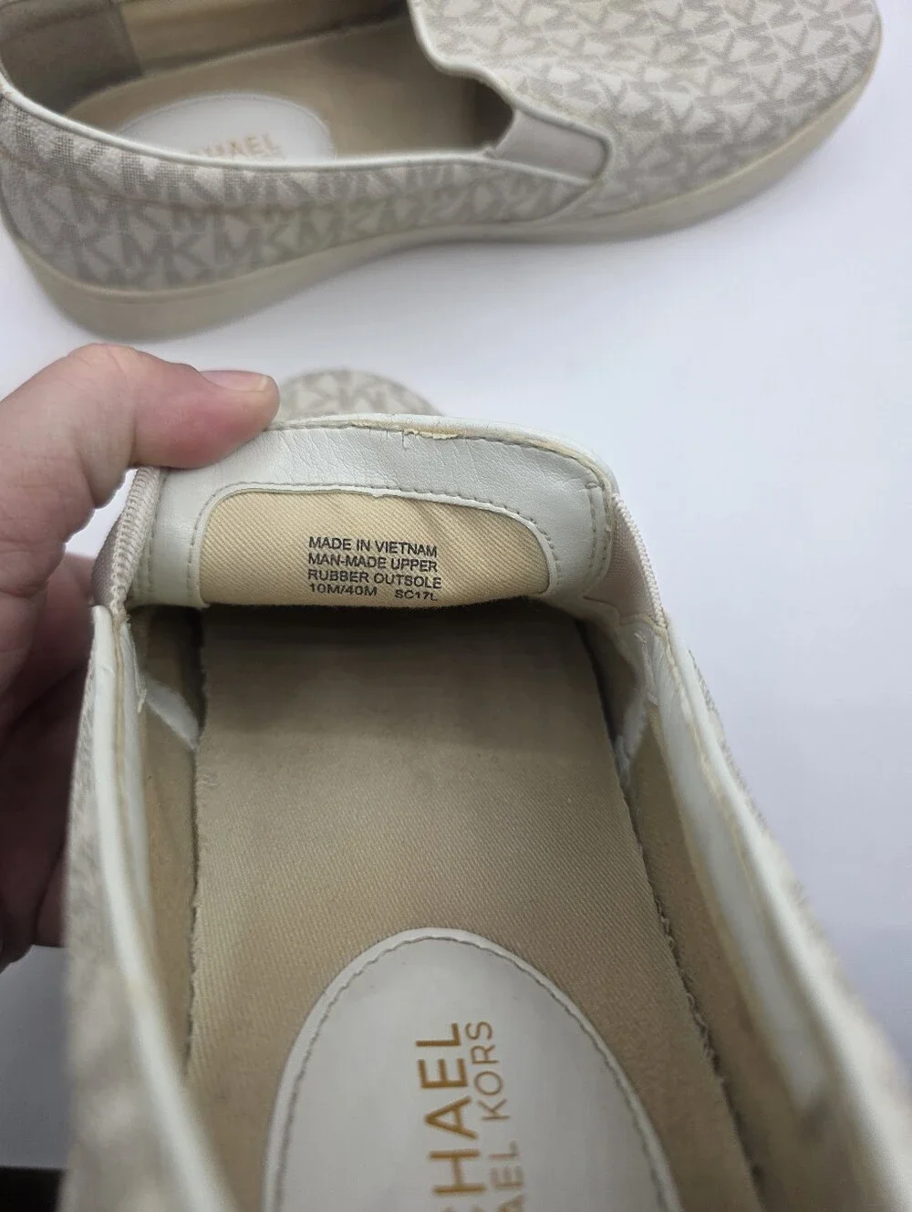 Teddi Signature Logo Slip-On Sneaker Size 10M
